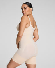 SPANXsculpt™ GoFigure Open-Bust Mid-Thigh Bodysuit | Toasted Coconut