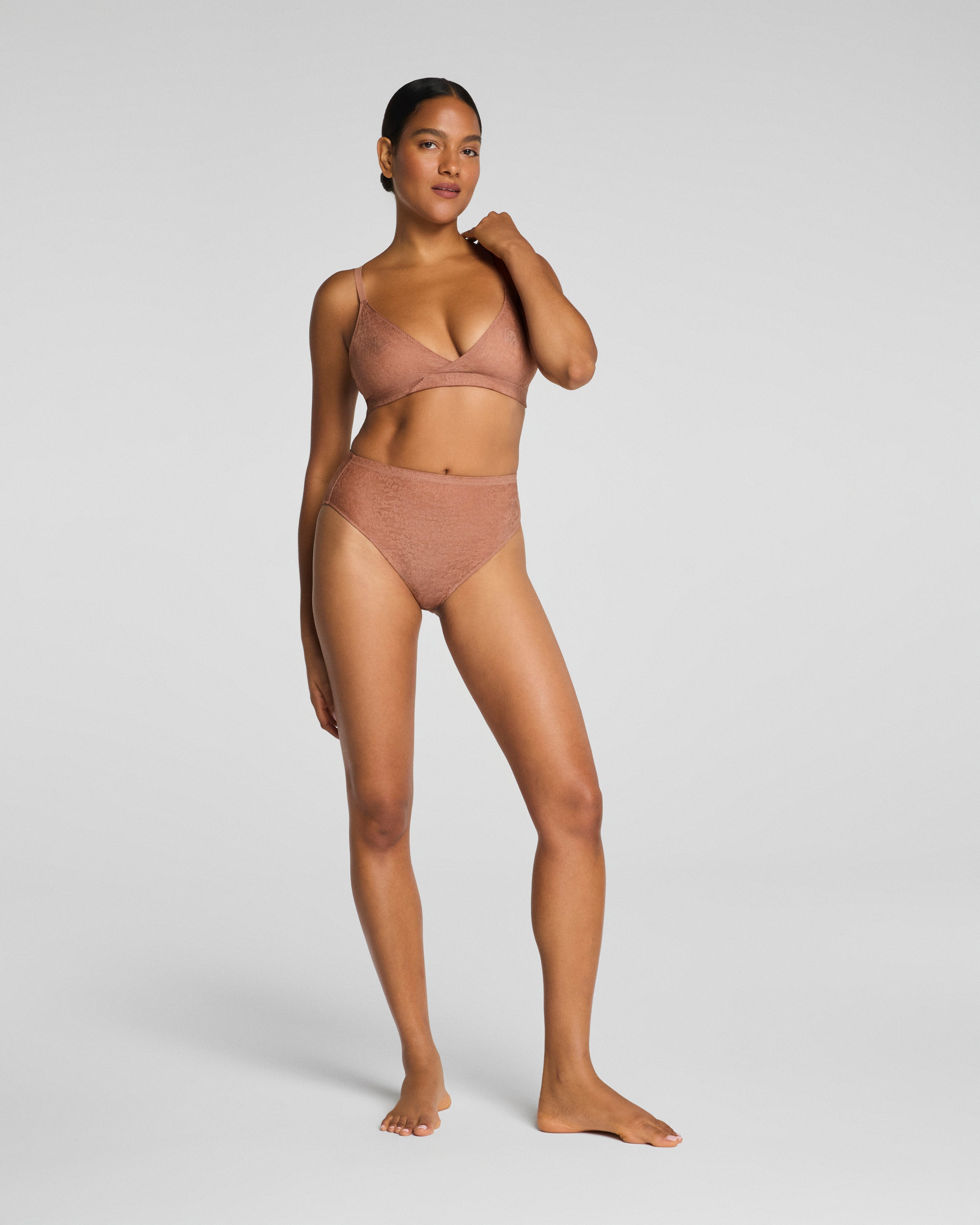 SPANXsupersmooth™ Day to Date Night Lace Hi-Leg Brief | Cinnamon