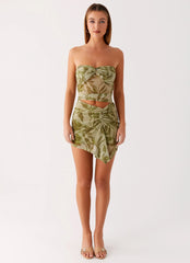Varona Mini Dress - Jade Fern