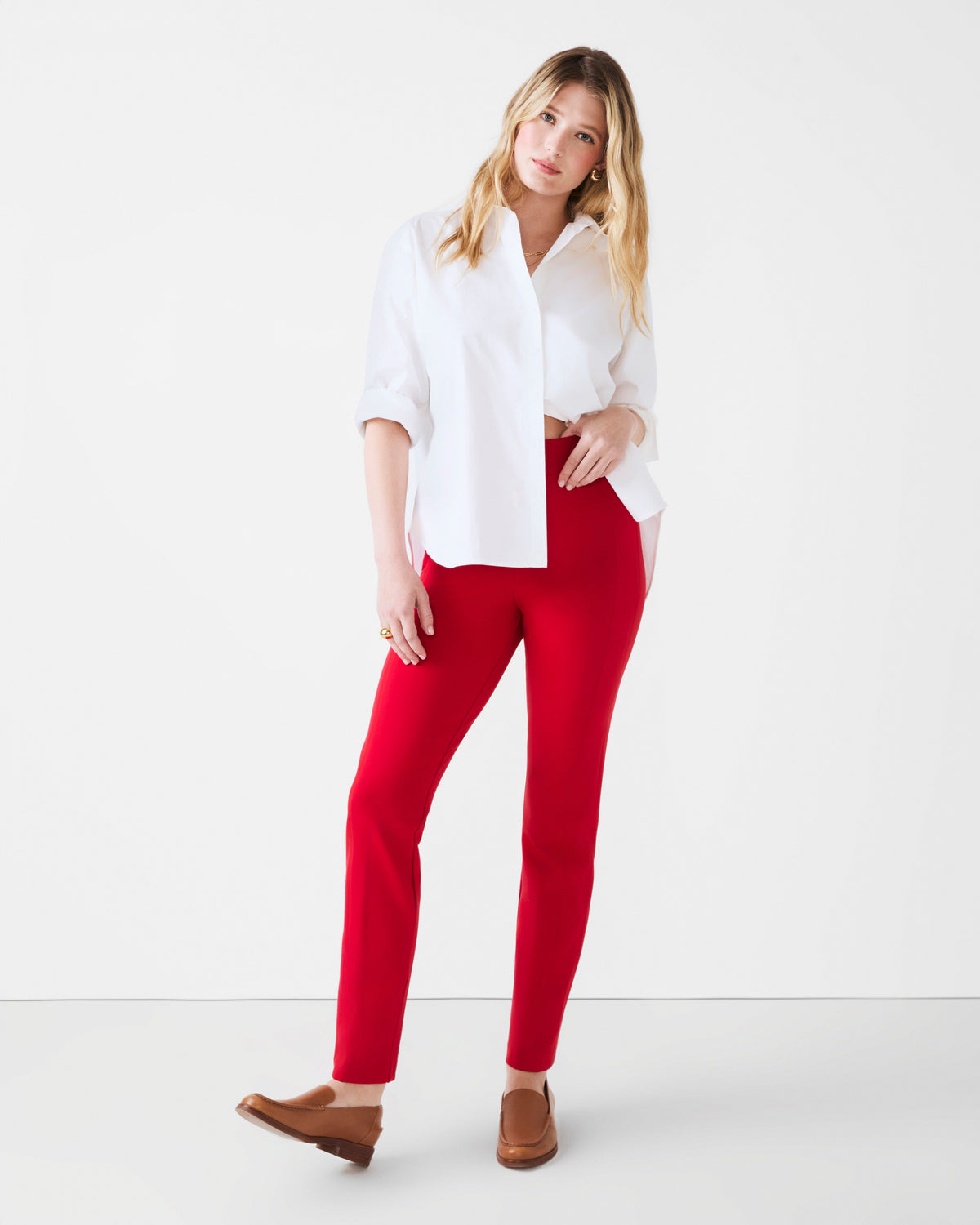 SPANXsupersmooth™ PerfectFit Ponte Slim Straight Pant  Spanx True Red