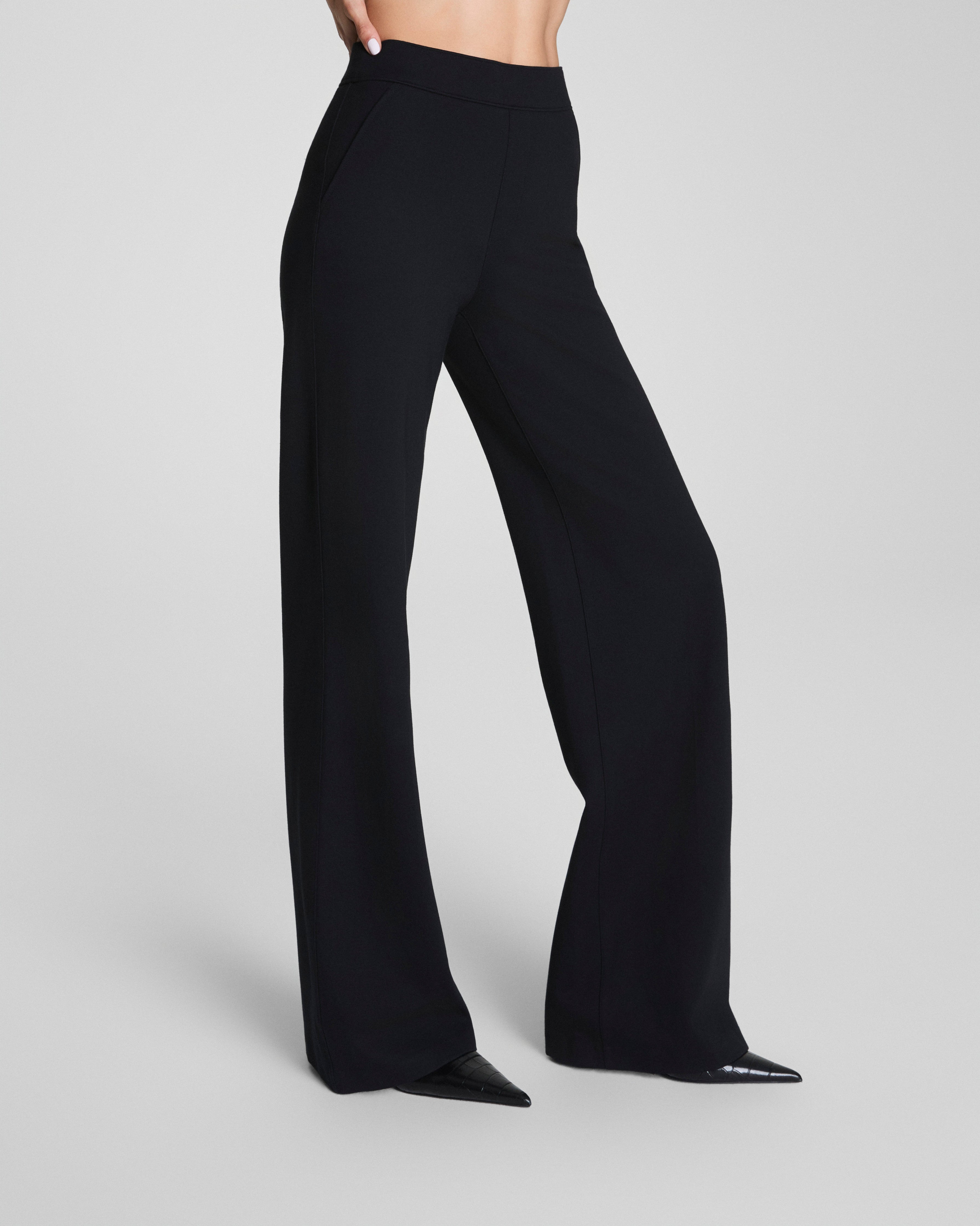 SPANXsupersmooth™ PerfectFit Ponte Wide Leg Pant | Classic Black
