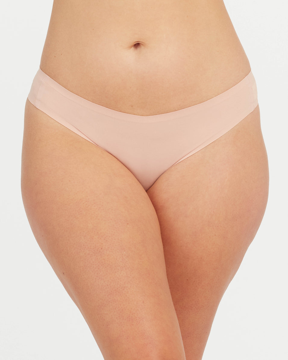 SPANXsmooth™ Fit-To-You Thong 3-Pack Box | Very Black/Naked 2.0/Vintage Rose