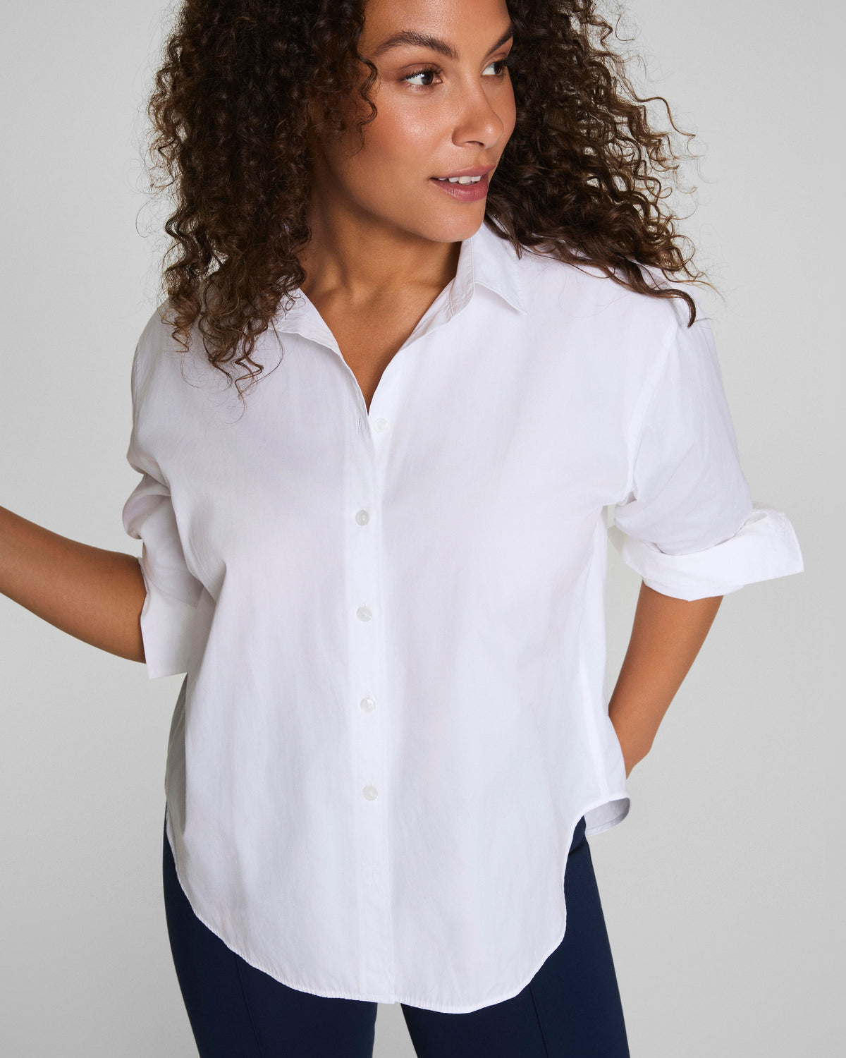 SPANX® Poplin Oversized Button-Down