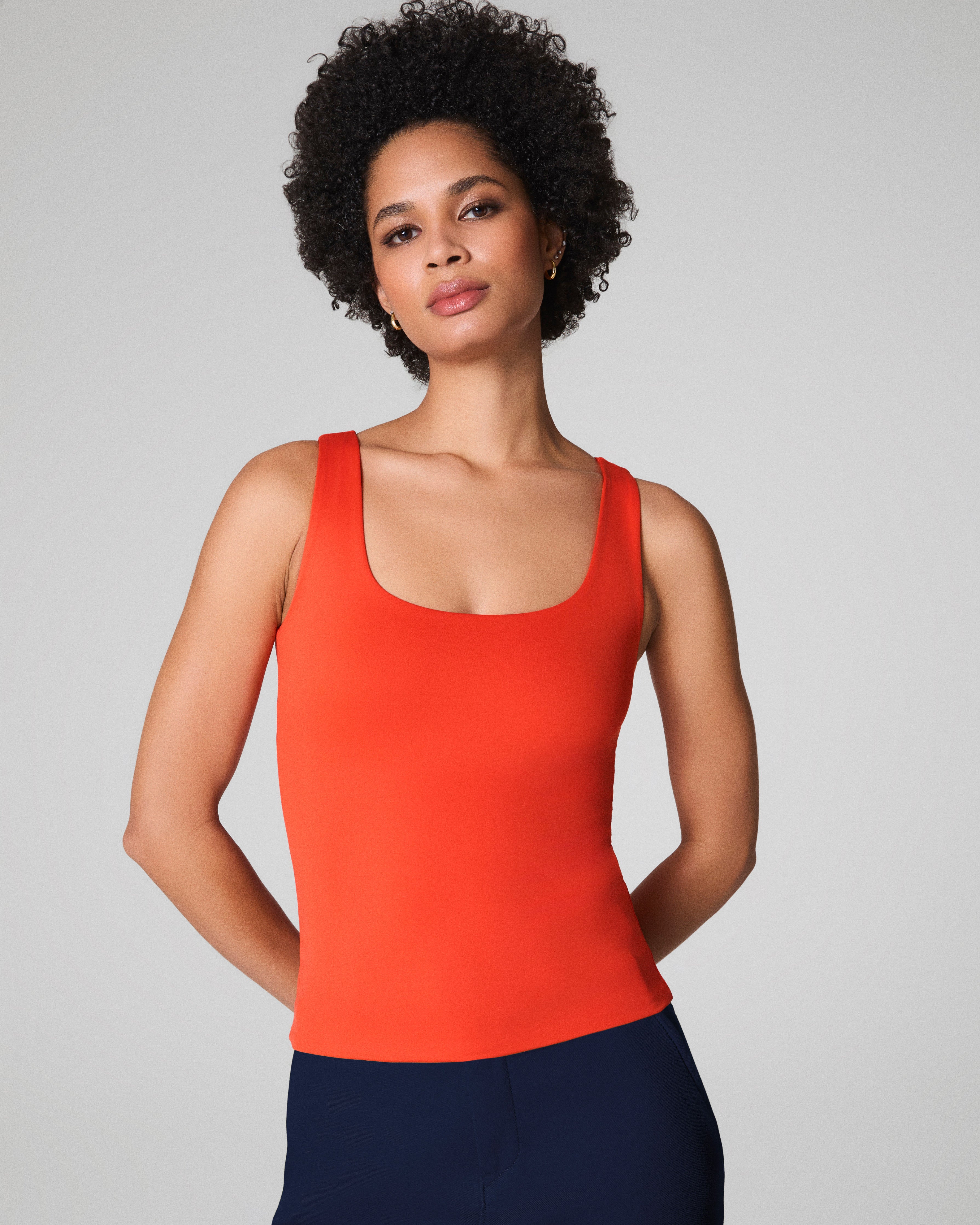 SPANXsmooth™ Jersey Scoop Neck Tank  Poppy
