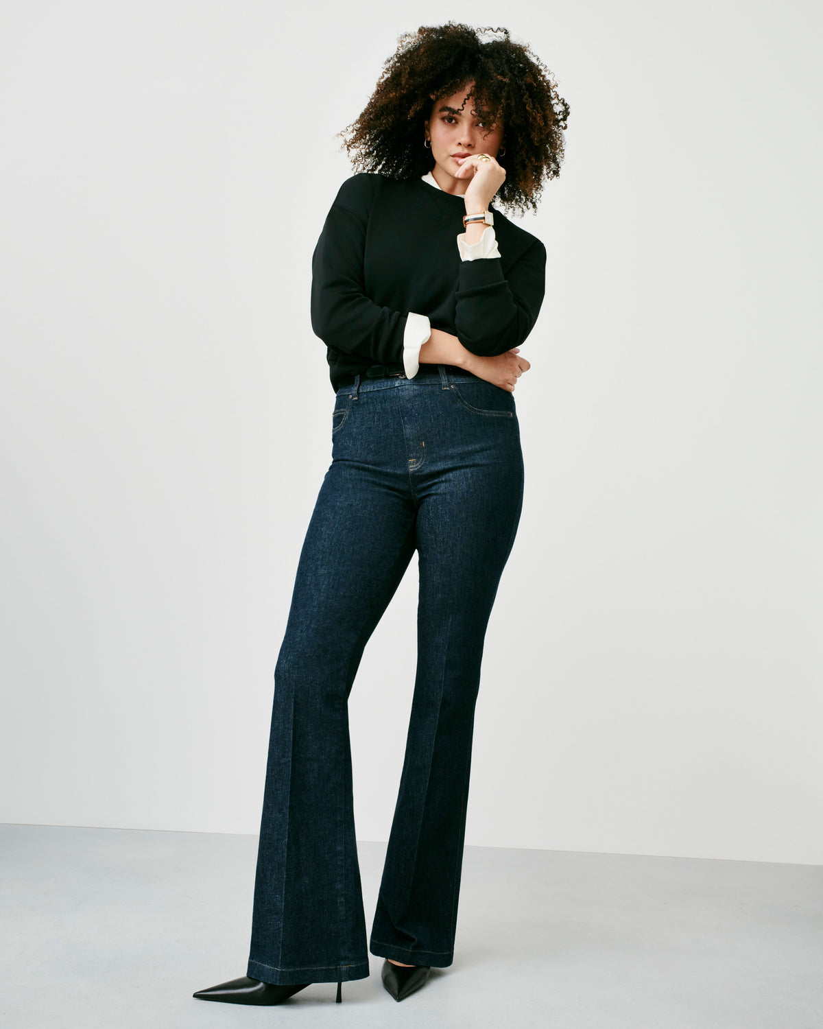 SPANXshape™ Original EveryWear Flare Jeans  Raw Indigo