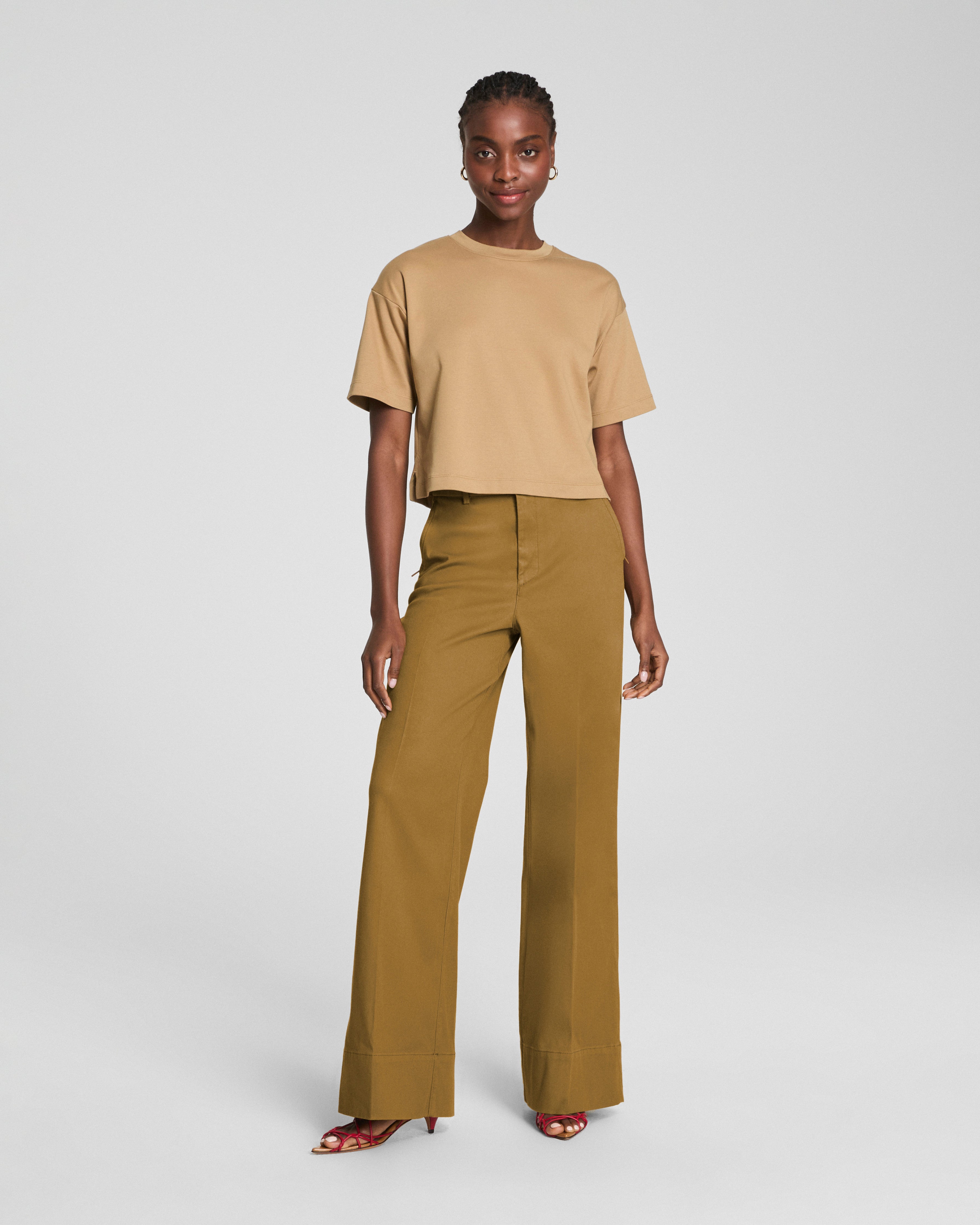 SPANXsupersmooth™ Stretch Twill Wide Leg Pant