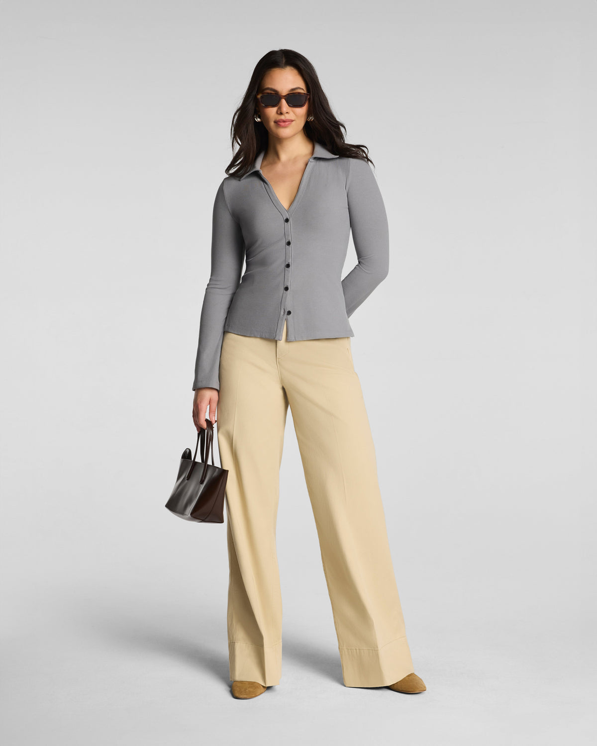 SPANXsupersmooth™ Stretch Twill Wide Leg Pant