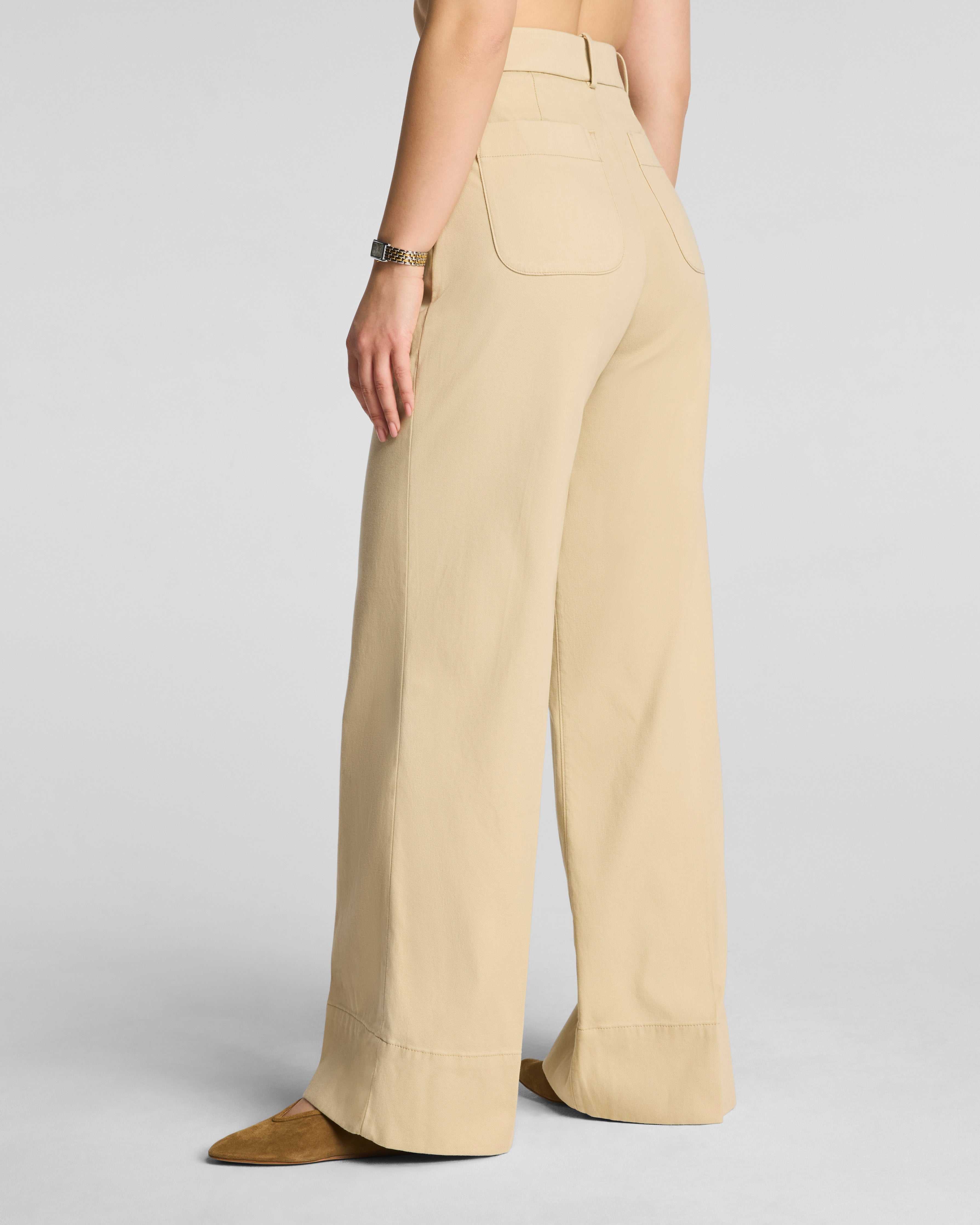SPANXsupersmooth™ Stretch Twill Wide Leg Pant | Sandbar