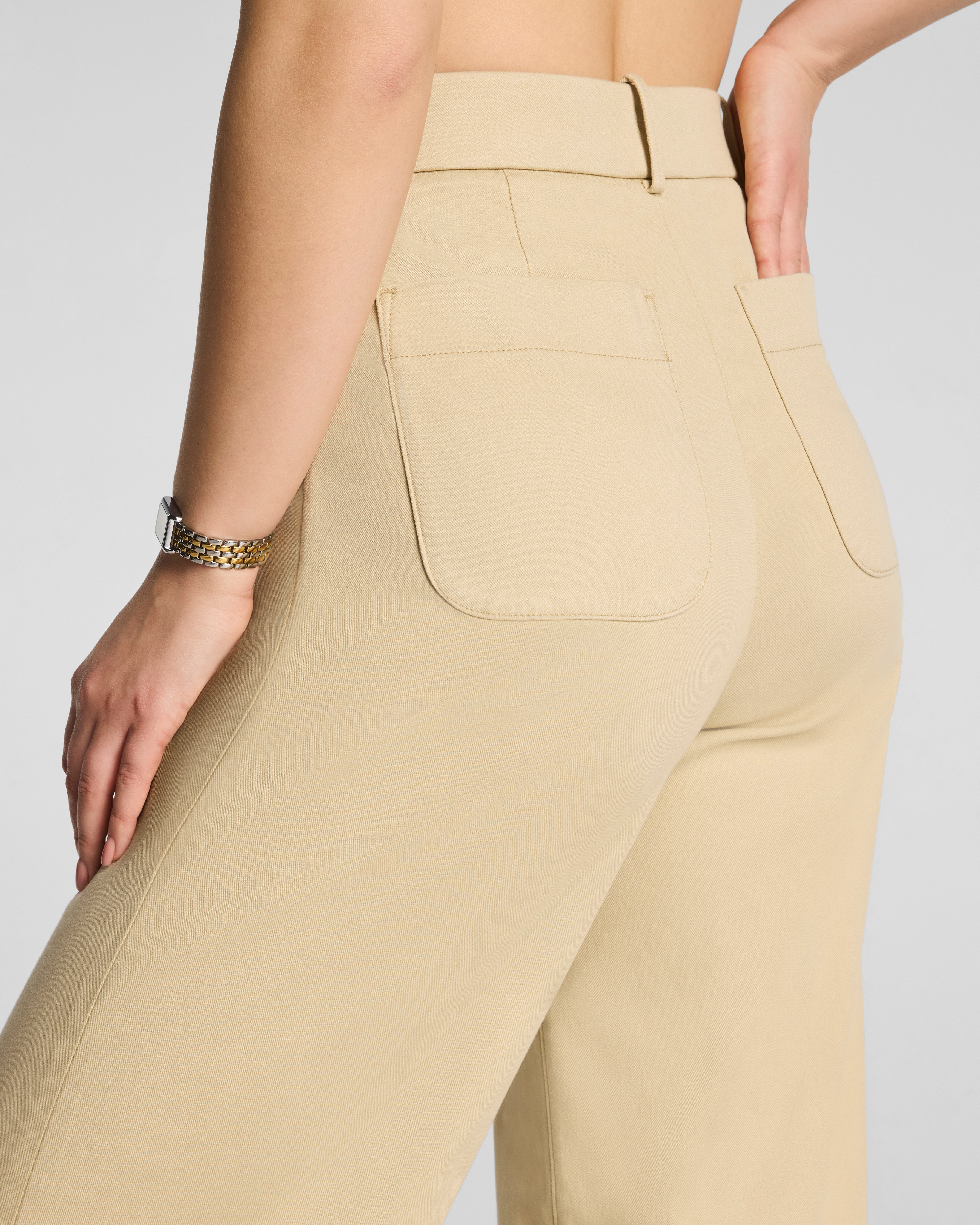 SPANXsupersmooth™ Stretch Twill Wide Leg Pant | Sandbar