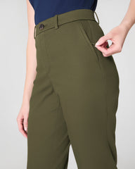 SPANXsupersmooth™ Stretch Twill Slim Straight Pant  Dark Pine