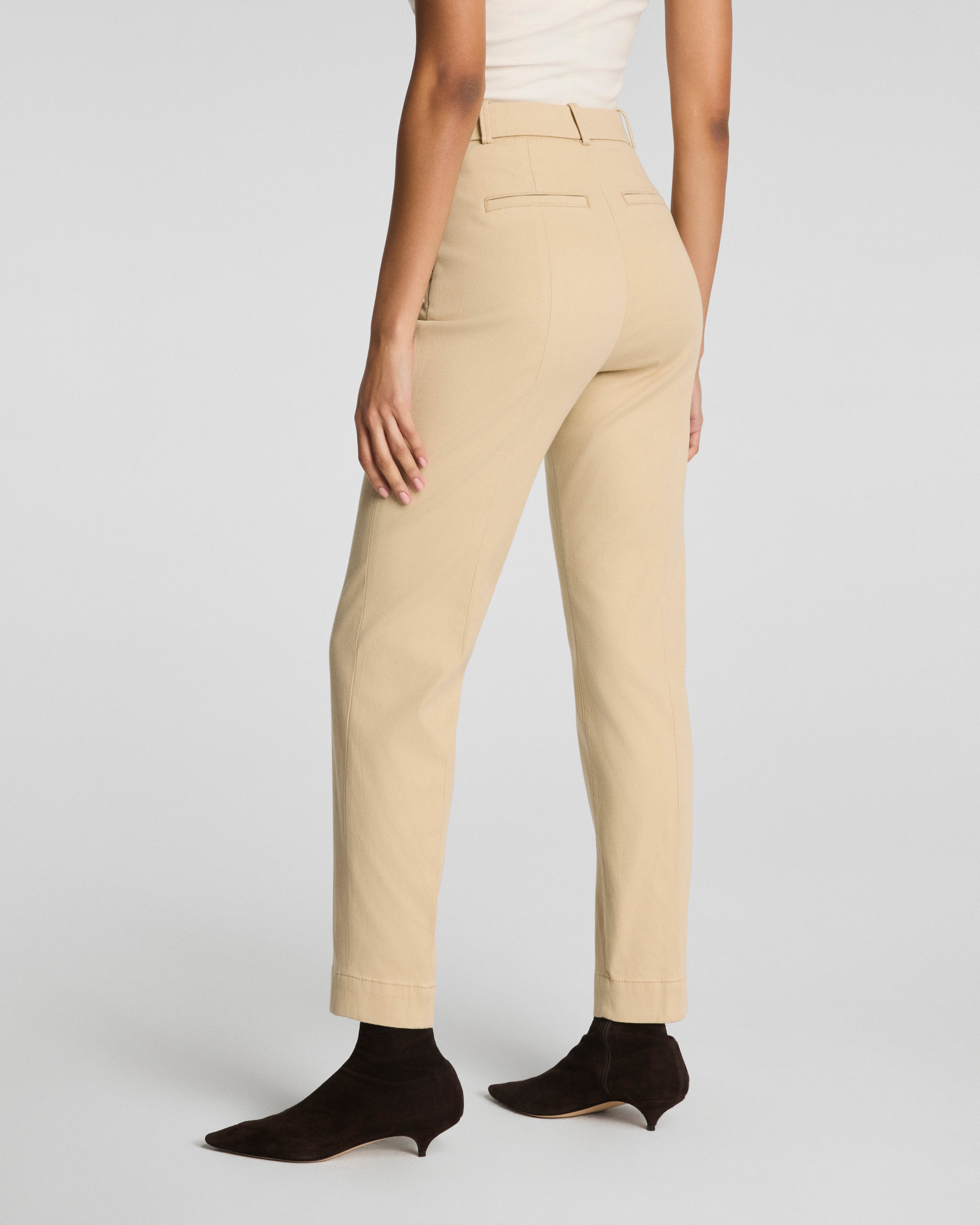 SPANXsupersmooth™ Stretch Twill Slim Straight Pant | Sandbar