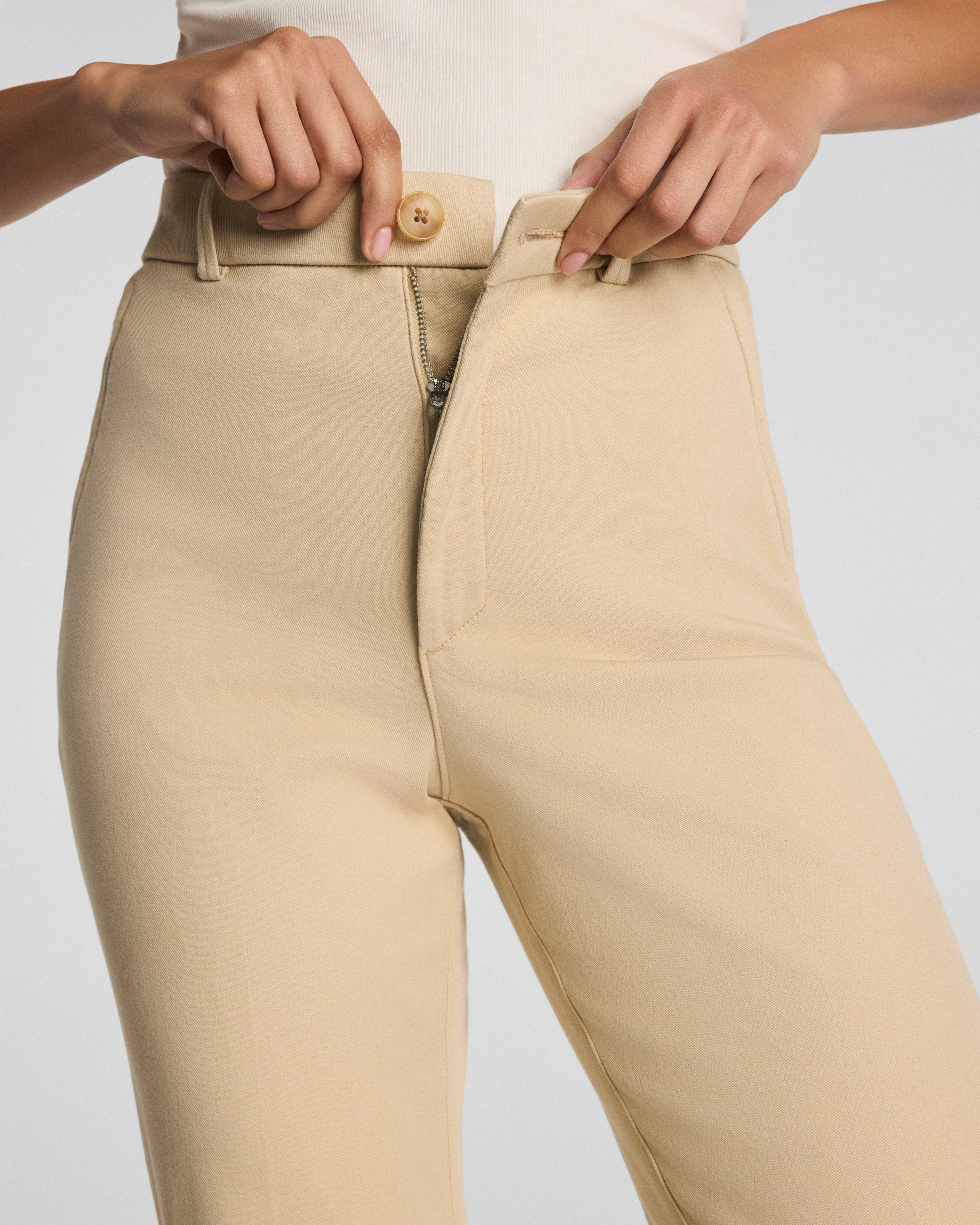 SPANXsupersmooth™ Stretch Twill Slim Straight Pant | Sandbar