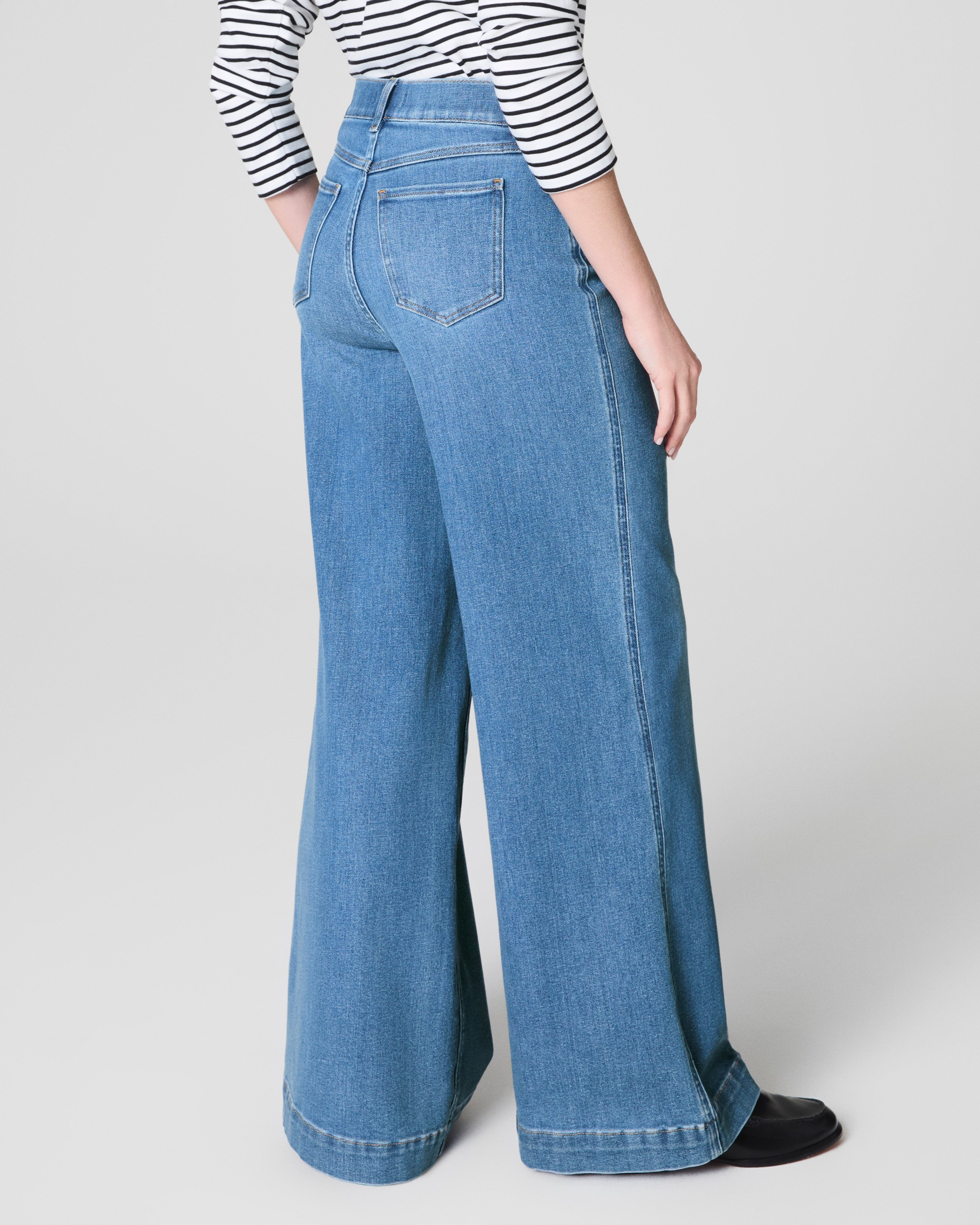 SPANXshape™ Original EveryWear Wide Leg Jeans  Stonewashed Blue
