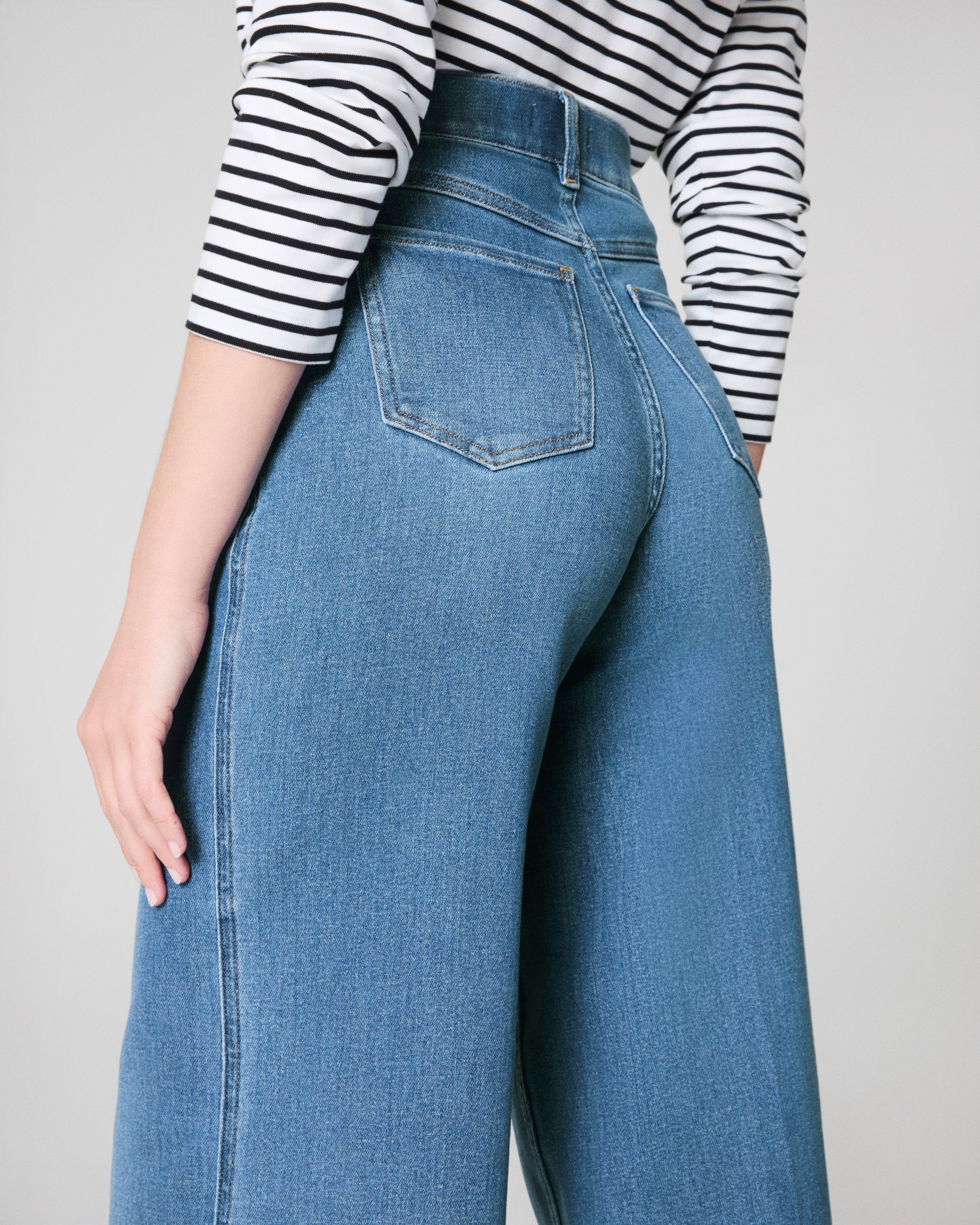 SPANXshape™ Original EveryWear Wide Leg Jeans  Stonewashed Blue
