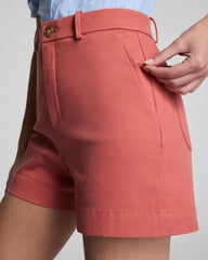 SPANXsupersmooth™ Stretch Twill Short, 5" | Clay