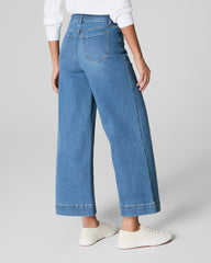 SPANXshape™ Original EveryWear Cropped Wide Leg Jeans  Stonewashed Blue