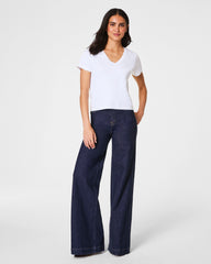 SPANX® Cotton V-Neck Tee  Classic White