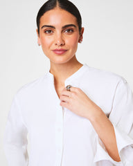 SPANX® Poplin Button-Up Tunic | Classic White