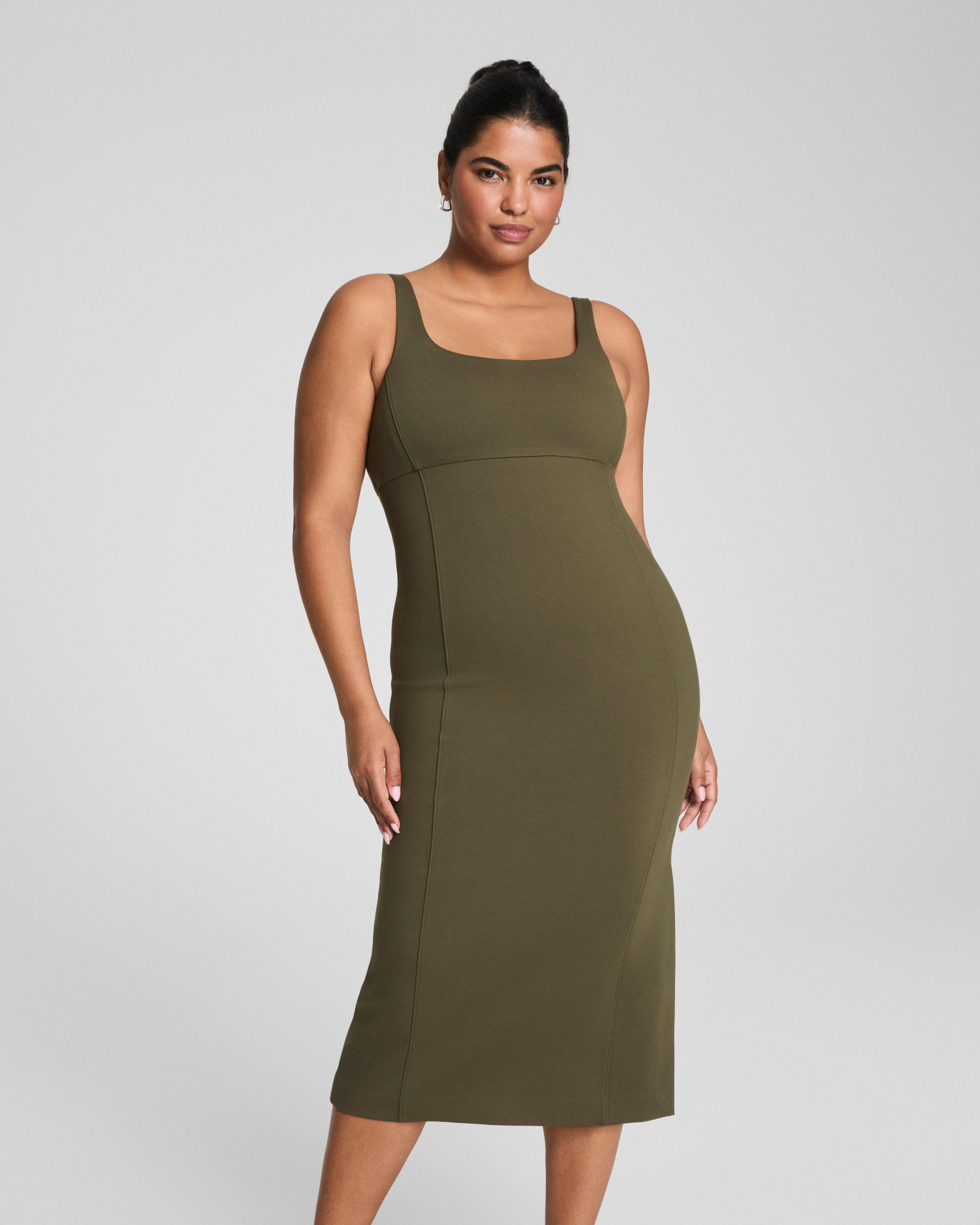 SPANXshape™ Ponte Midi Tank Dress  Dark Pine