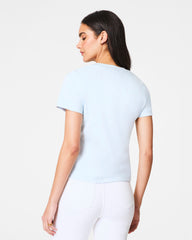 SPANX® Cotton Crewneck Tee  Sky