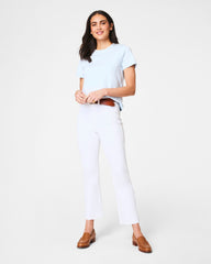 SPANX® Cotton Crewneck Tee  Sky