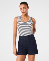 SPANXshape™ Original EveryWear Zero Waistband Jean Shorts, 5"  Raw Indigo