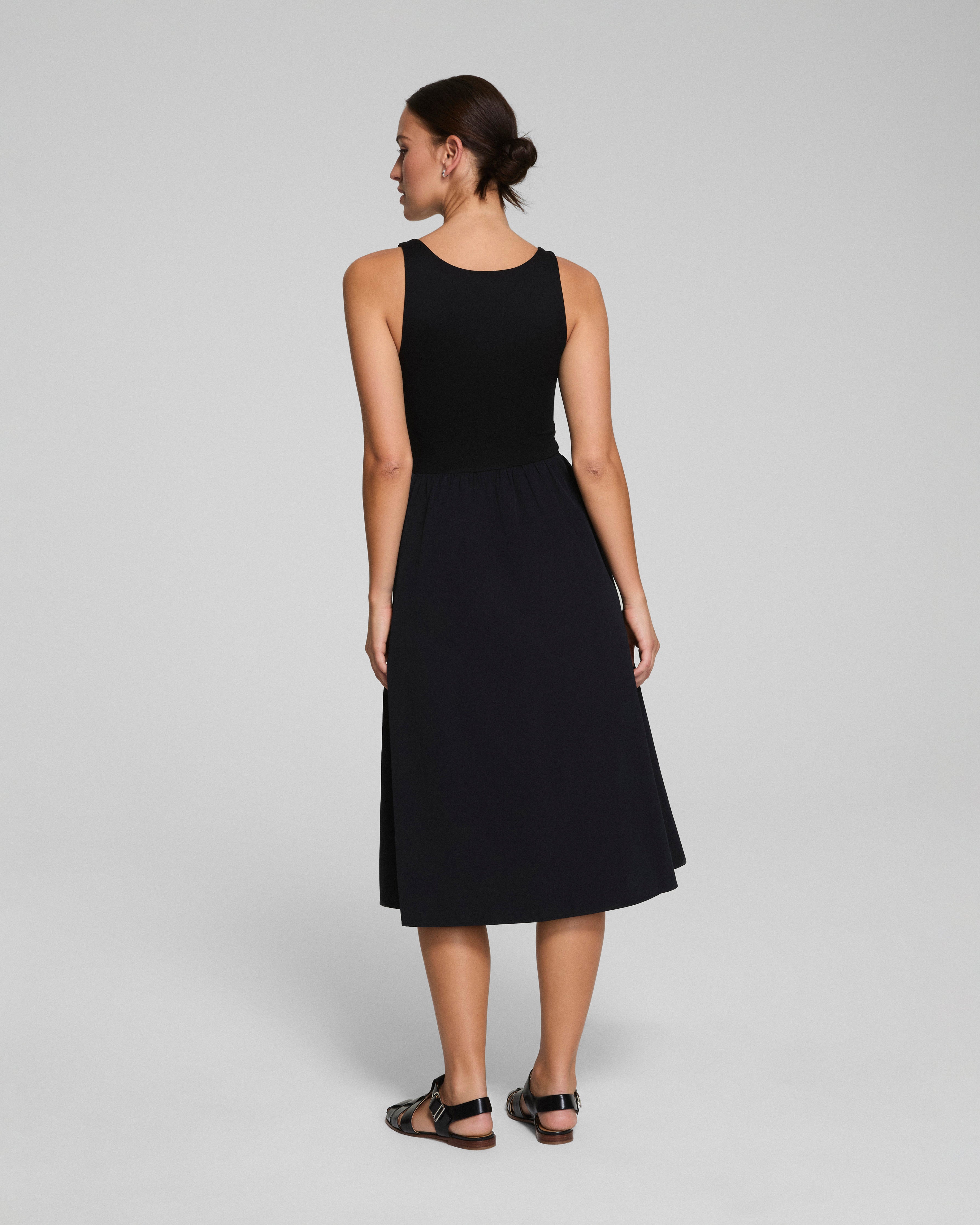 SPANXsmooth™ Jersey Scoop Neck Tank Midi Dress  Classic Black