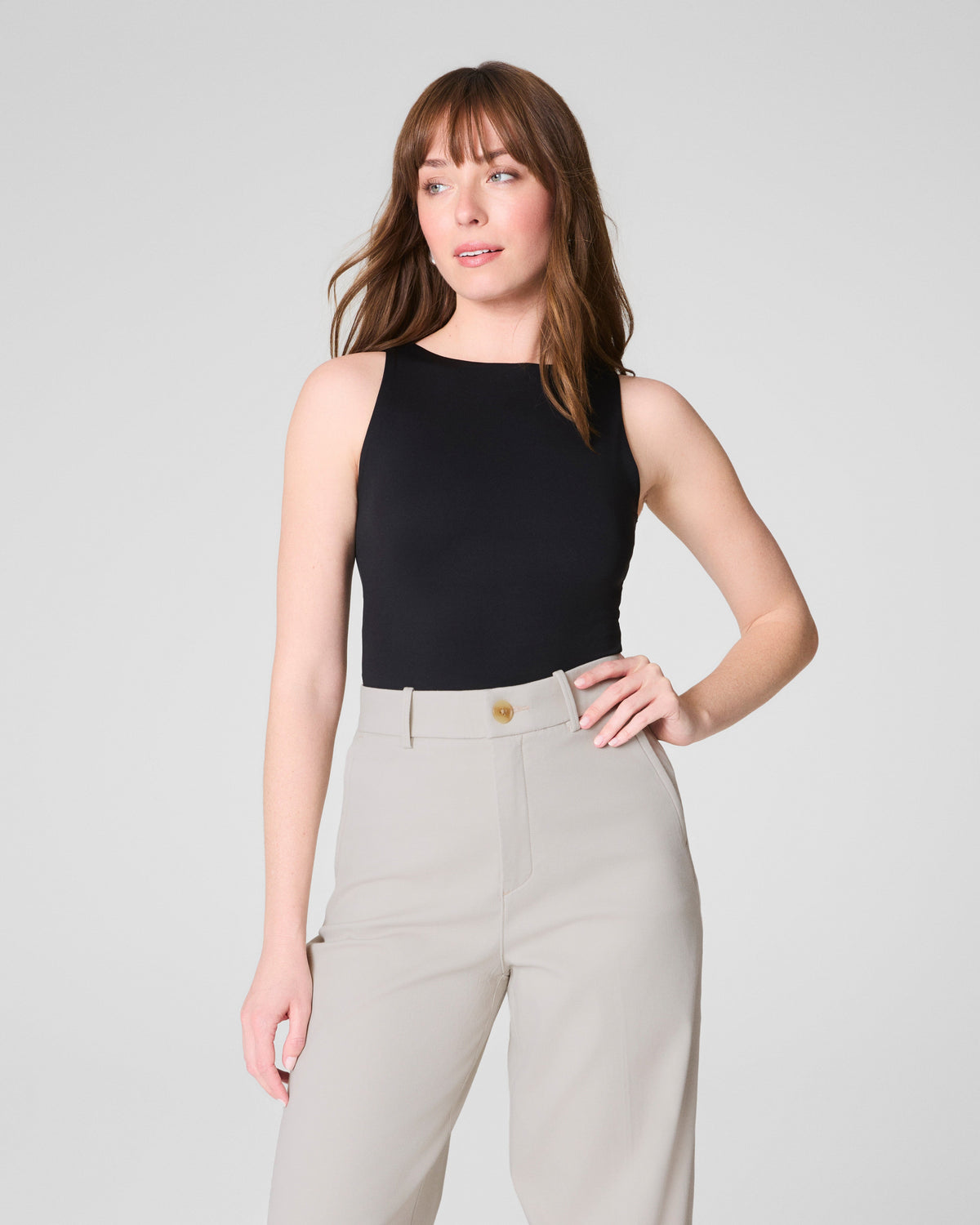 SPANXsmooth™ Jersey Boatneck Tank  Classic Black