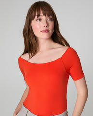 SPANXsmooth™ Jersey Scoop Neck Thong Bodysuit  Poppy