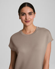 SPANX® AirEssentials Colorblock Mini T-Shirt Dress  Ashwood/Powder/Timeless Navy