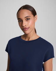 SPANX® AirEssentials Colorblock Mini T-Shirt Dress  Timeless Navy/Powder/Cerulean
