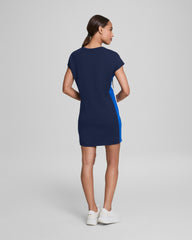 SPANX® AirEssentials Colorblock Mini T-Shirt Dress  Timeless Navy/Powder/Cerulean