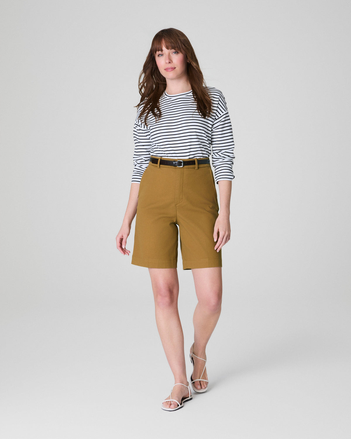 SPANXsupersmooth™ Stretch Twill Short, 9"  Flax