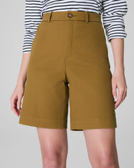 SPANXsupersmooth™ Stretch Twill Short, 9"  Flax