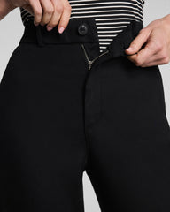 SPANXsupersmooth™ Stretch Twill Cropped Wide Leg Pant | Classic Black