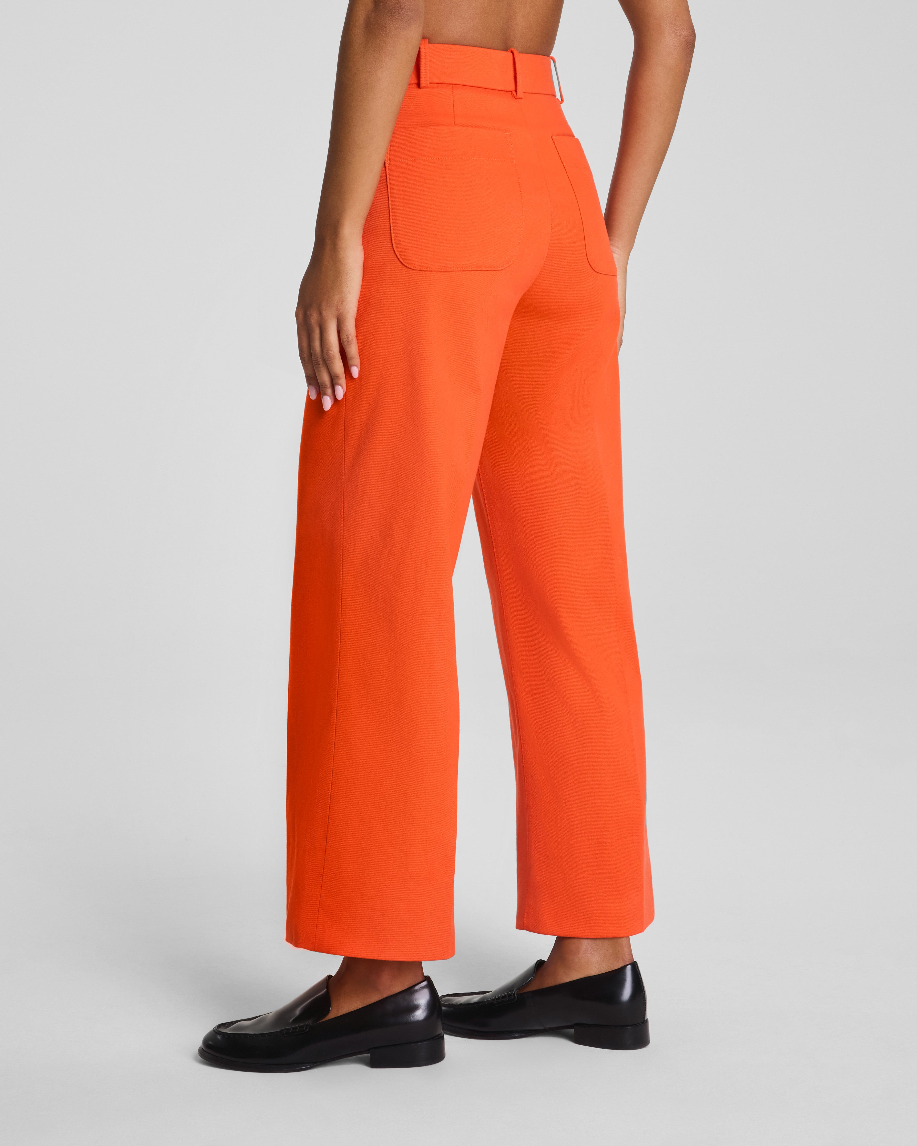 SPANXsupersmooth™ Stretch Twill Cropped Wide Leg Pant | Sunset Coral