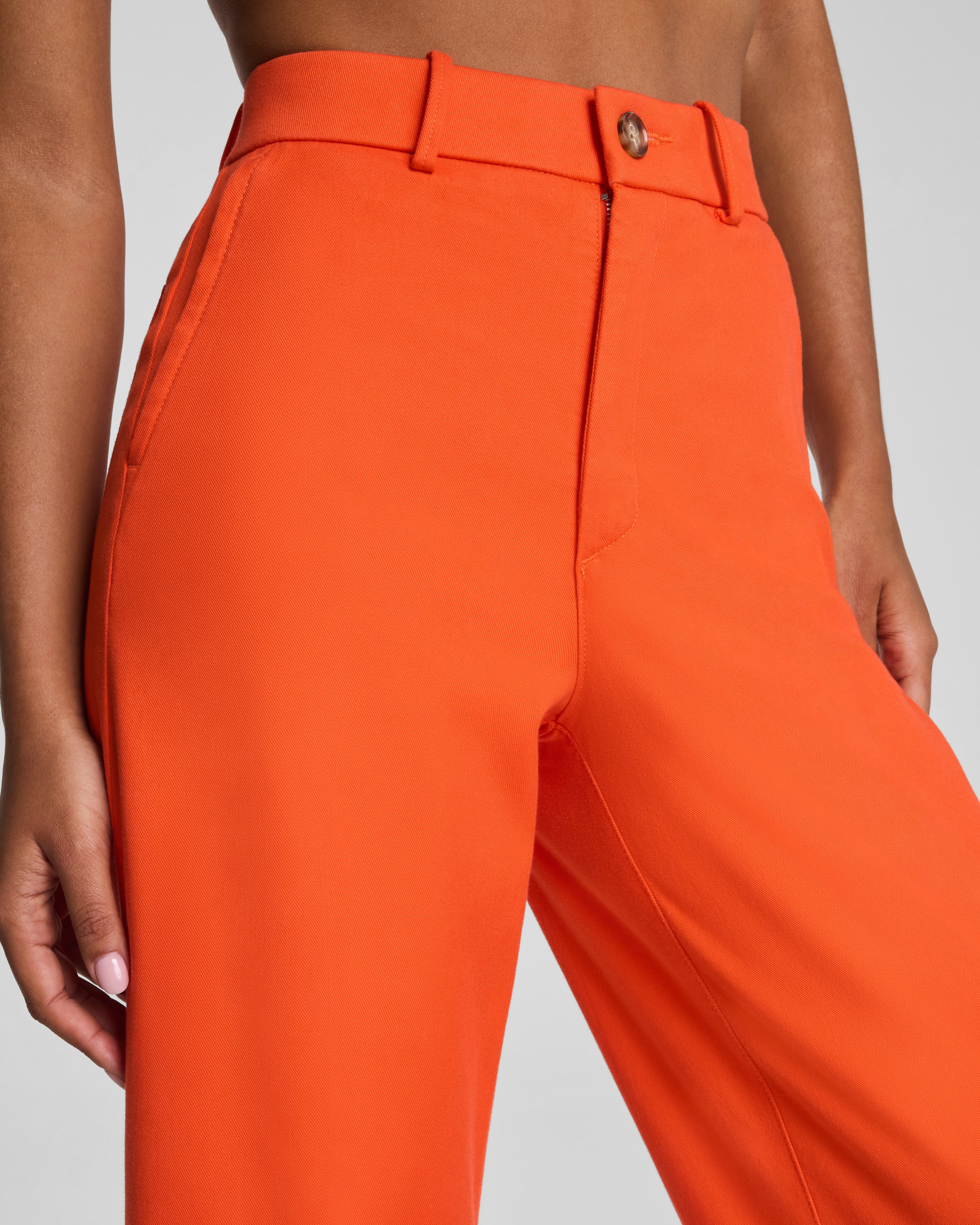 SPANXsupersmooth™ Stretch Twill Cropped Wide Leg Pant | Sunset Coral