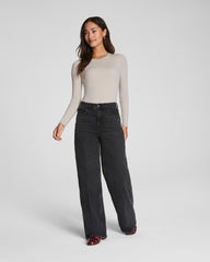 SPANXsmooth™ Jersey Crewneck Long Sleeve Top  Bone