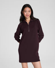 SPANX AirEssentials® Half Zip Dress  Truffle Brown