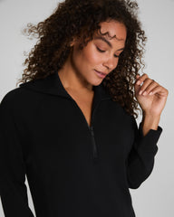SPANX AirEssentials® Half Zip Dress | Very Black