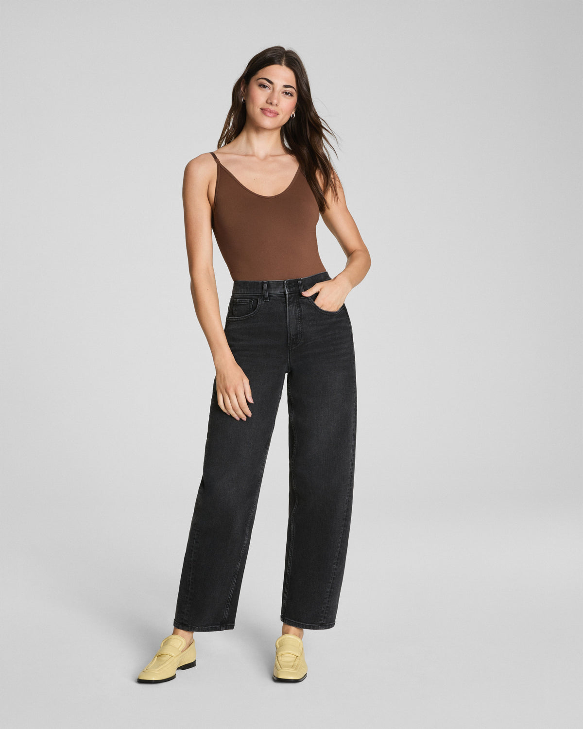 SPANXshape™ Authentic 360 Barrel Leg Jeans | Carbon