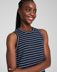 SPANX® AirEssentials Stripe Maxi Tank Dress  Timeless Navy Stripe