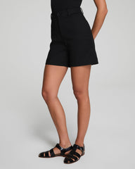 SPANXsupersmooth™ Stretch Twill Short, 7" | Classic Black