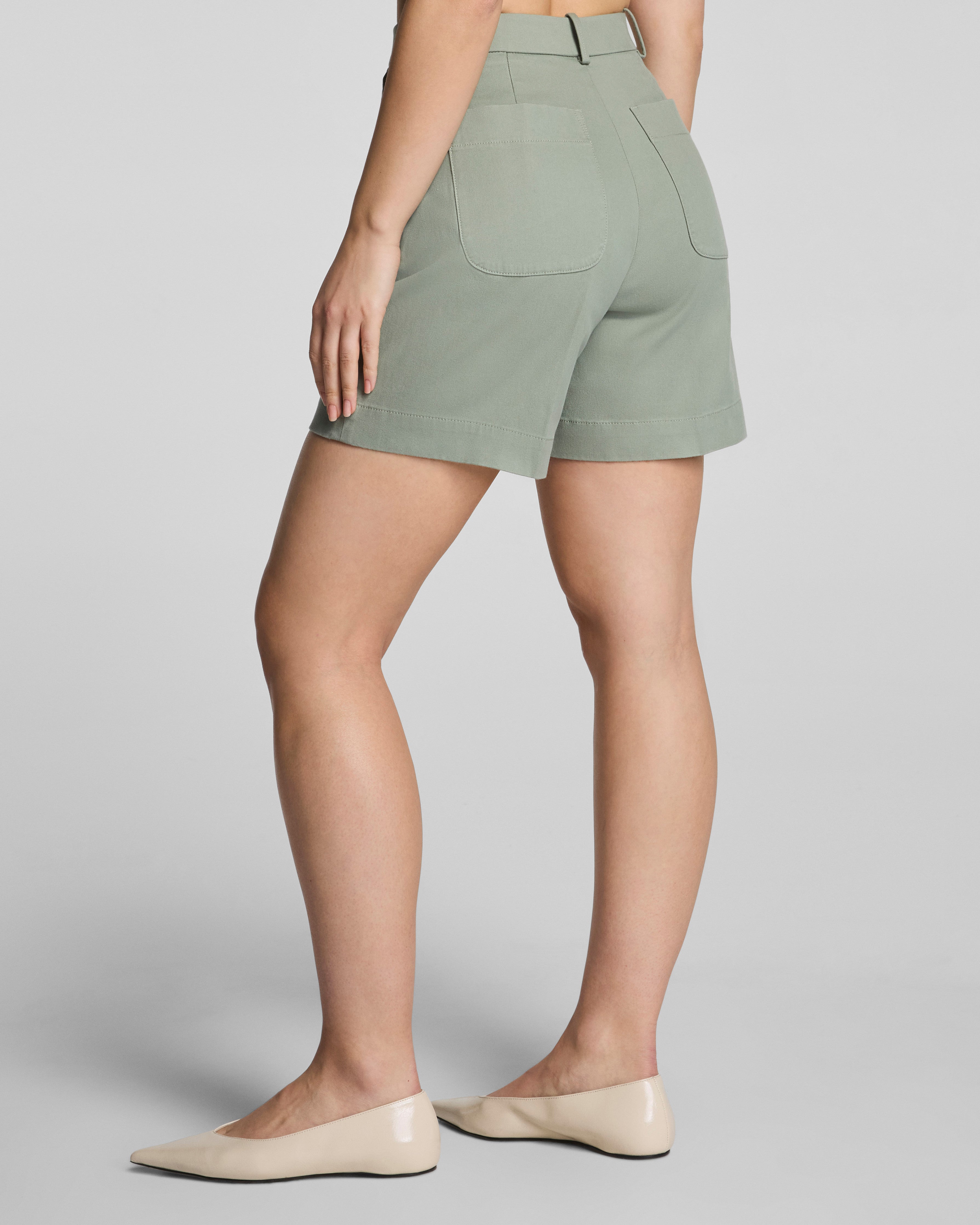 SPANXsupersmooth™ Stretch Twill Short, 7" | Sage Brush