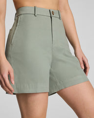 SPANXsupersmooth™ Stretch Twill Short, 7" | Sage Brush