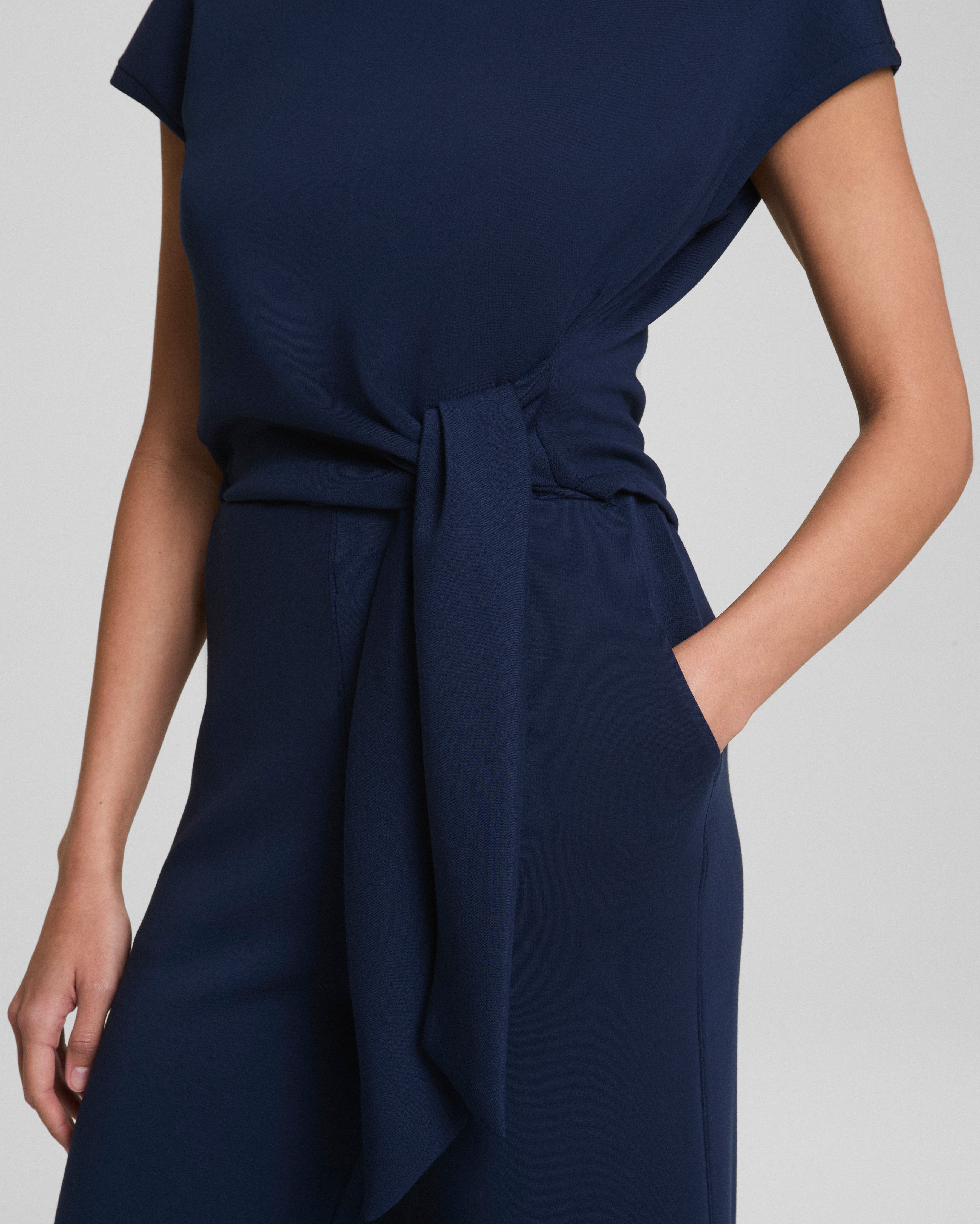 SPANX® AirEssentials Tie Waist Jumpsuit | Timeless Navy