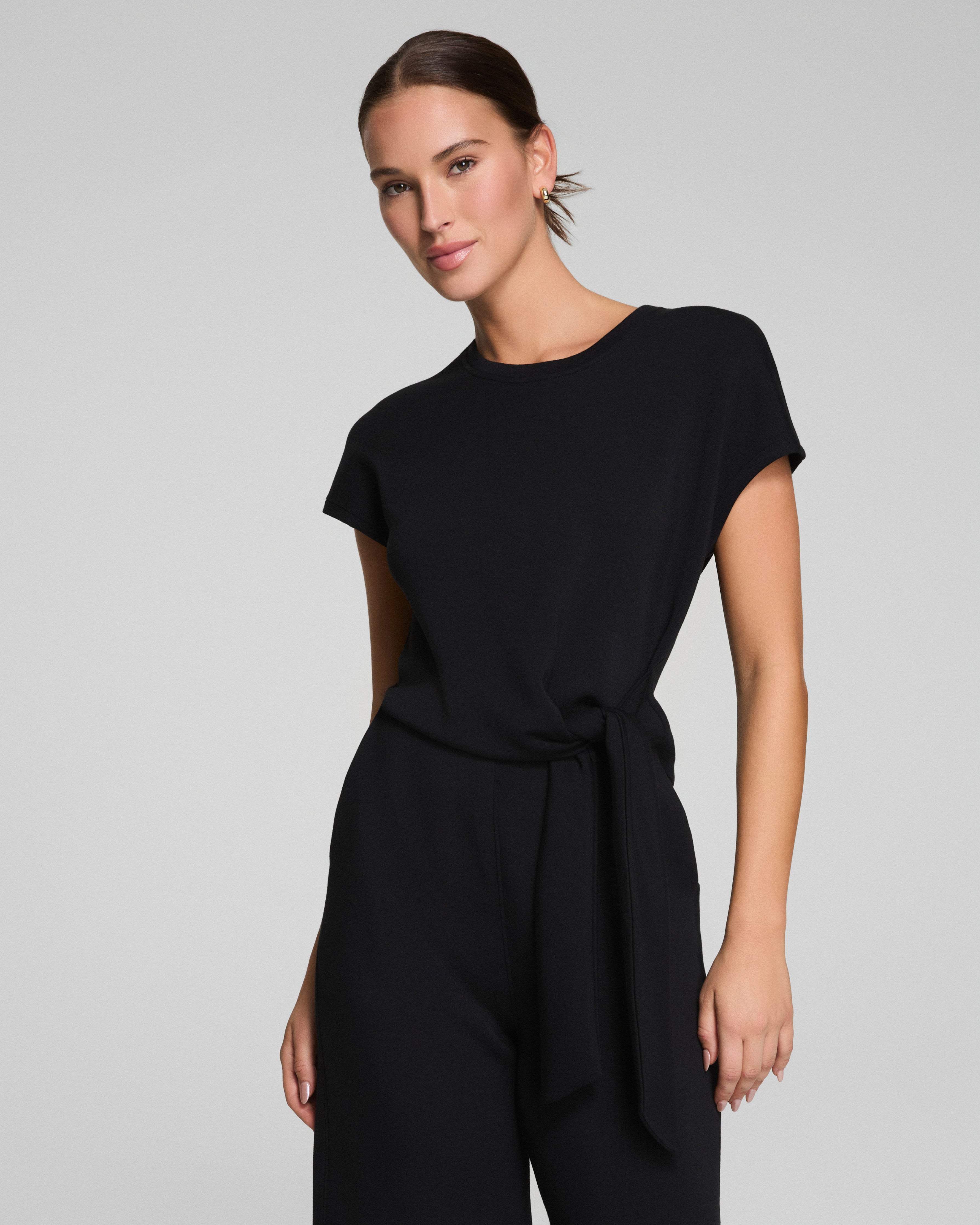 SPANX® AirEssentials Tie Waist Jumpsuit | Very Black