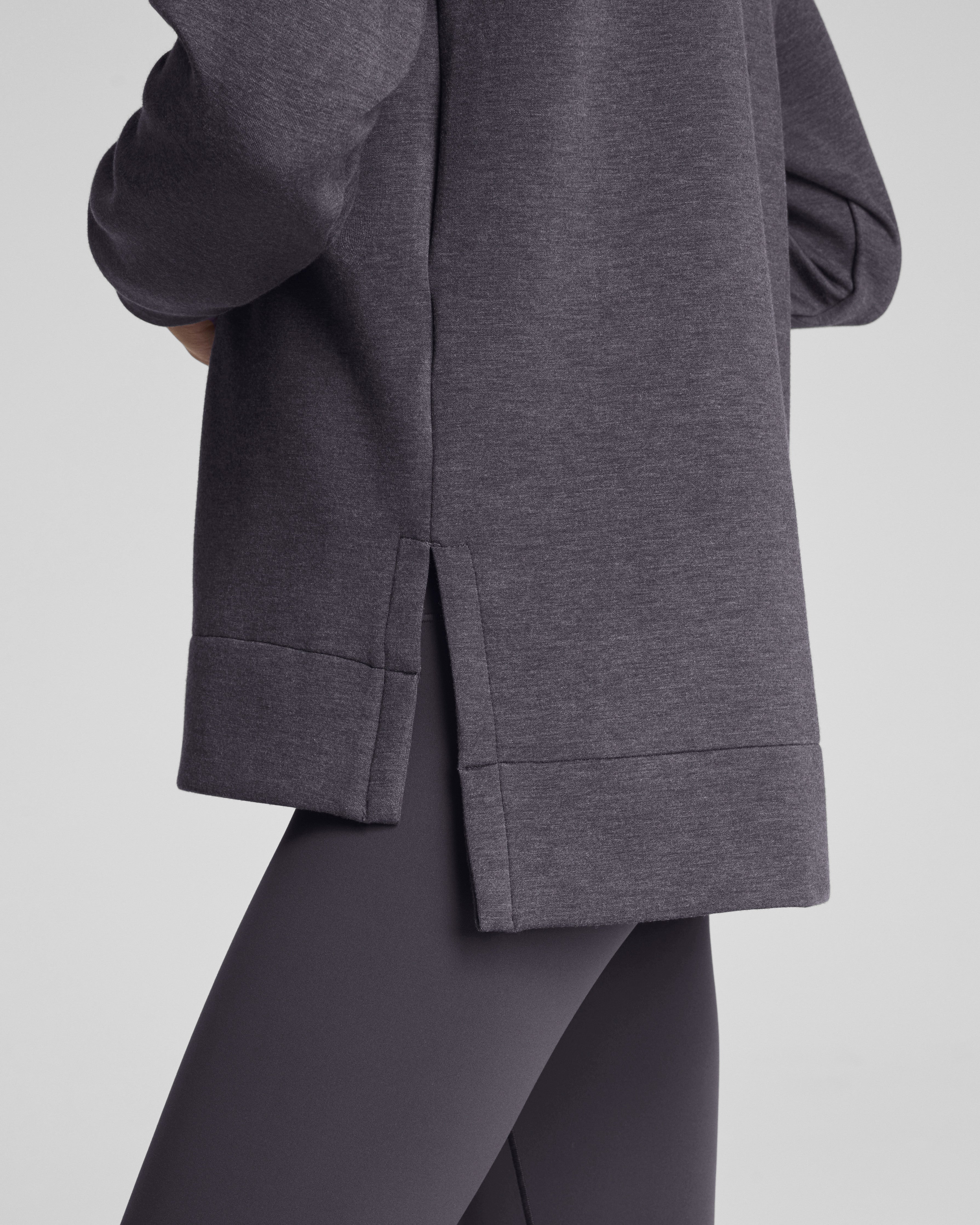 SPANX AirEssentials® Brushed Half Zip Tunic  Heather Storm