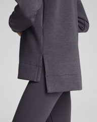 SPANX AirEssentials® Brushed Half Zip Tunic  Heather Storm