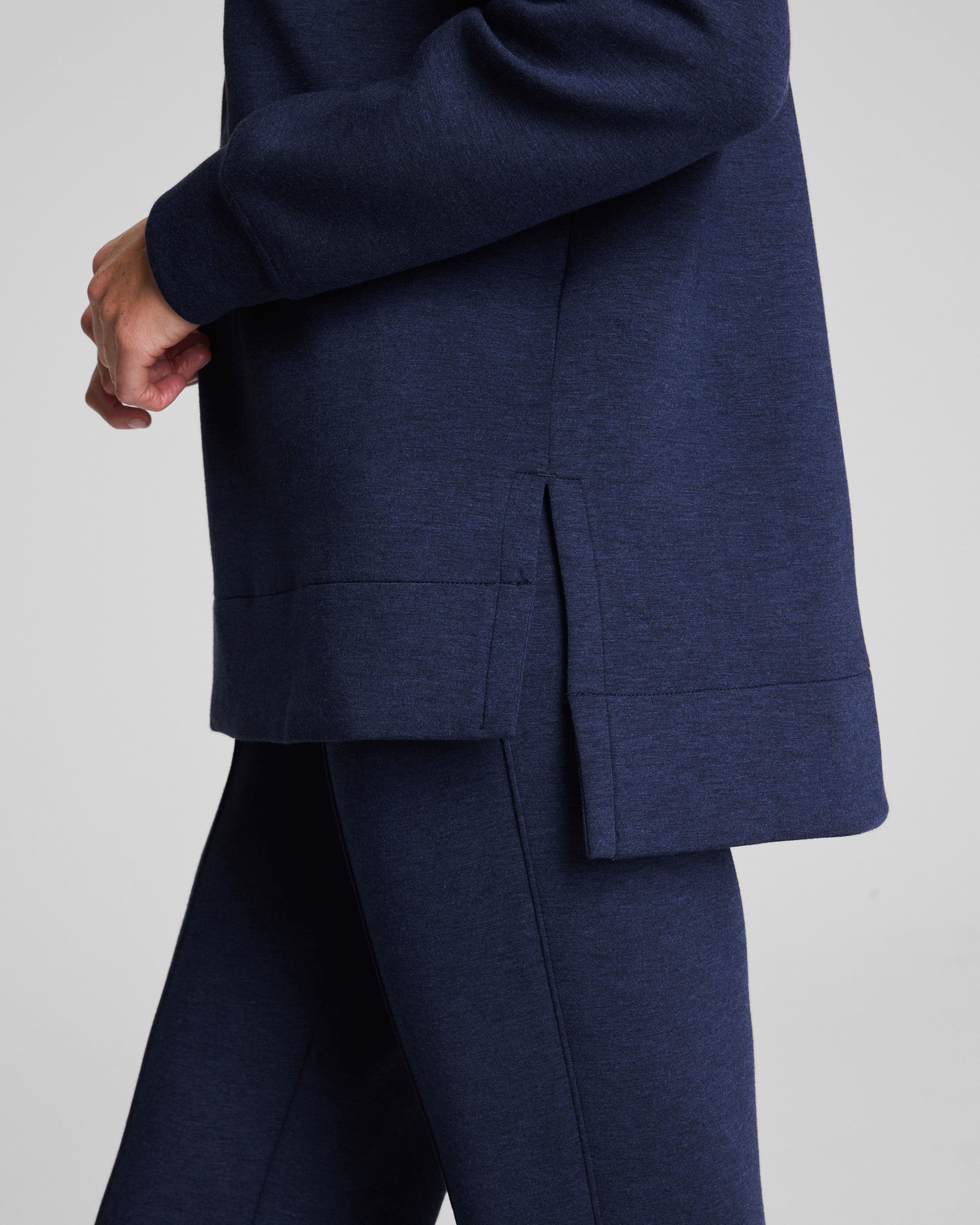 SPANX AirEssentials® Brushed Half Zip Tunic  Timeless Navy Heather